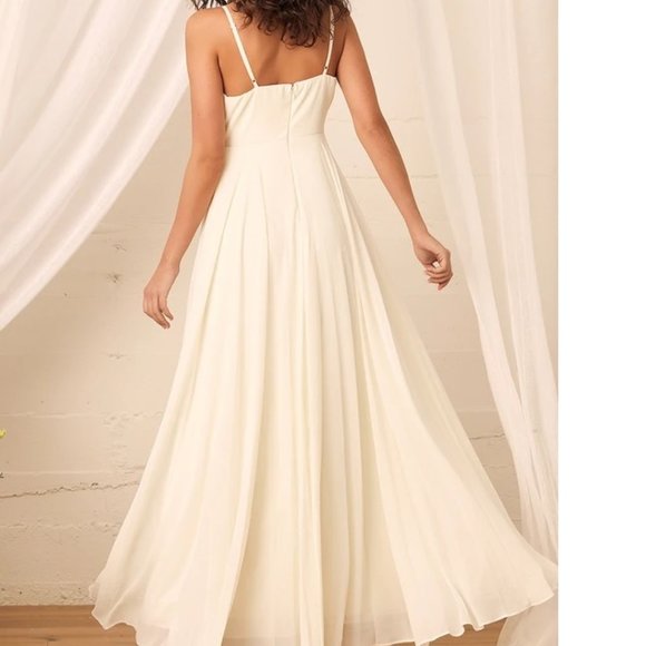 Cream Maxi Dress - NWT - Picture 2 of 7